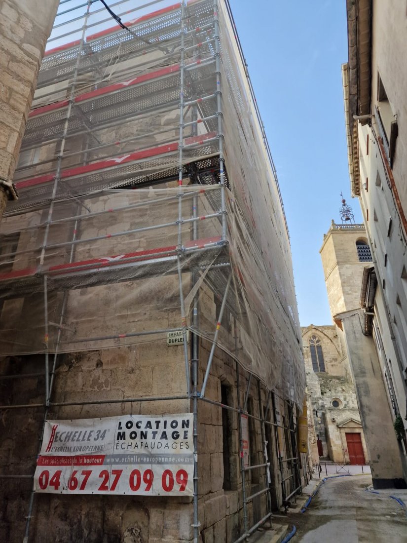 Rénovation de 2 immeubles Narbonne débutée en 2022 en cours